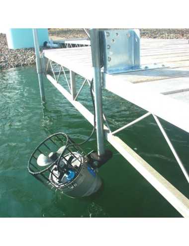 Circulateur / Déglaçeur d'eau Kasco Marine 2400ECUD - support de quai