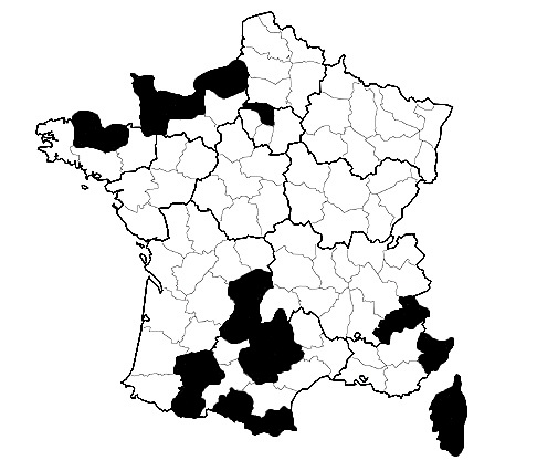 Répartition géographique du héron en France