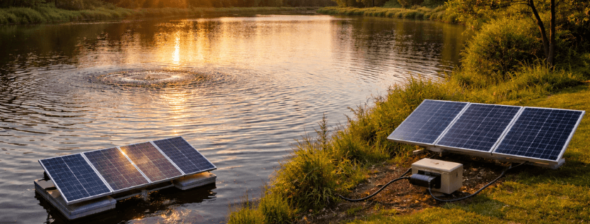 Pourquoi installer une aération solaire dans un étang ?